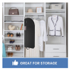 Portable Moving Garment Bags for Hanging Clothes with Large Capacity Practical Gusseted Suit Bags