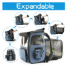 Dog Travel Carrier Backpack Puppy Outdoor Bag Visibility and Ventilation Pet Cage