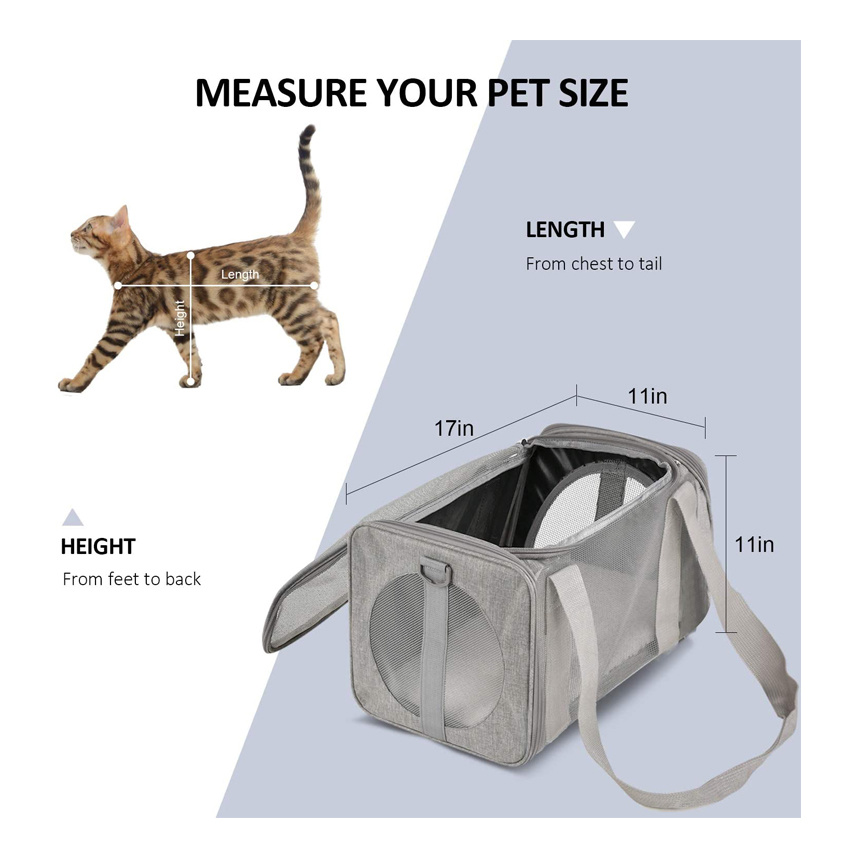 Collapsible Waterproof Travel Puppy Carrier Wholesale Pet Product Bag Lightweight Dog Bag