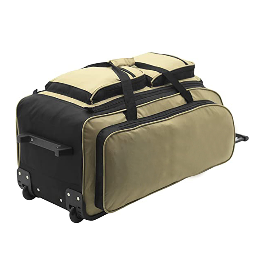 Upright Rolling Duffel Bag Durable Trolley Bag Oversized Pull Rod Bag