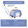 Pet Carrier with Wheels for Small Dogs Collapsible Medium Dog Carrier with Telescopic Handle