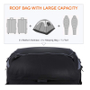 Car Roof Bag Rooftop Cargo Carrier Cross Country Trip Storage Carrying Bag Soft-Shell Carriers