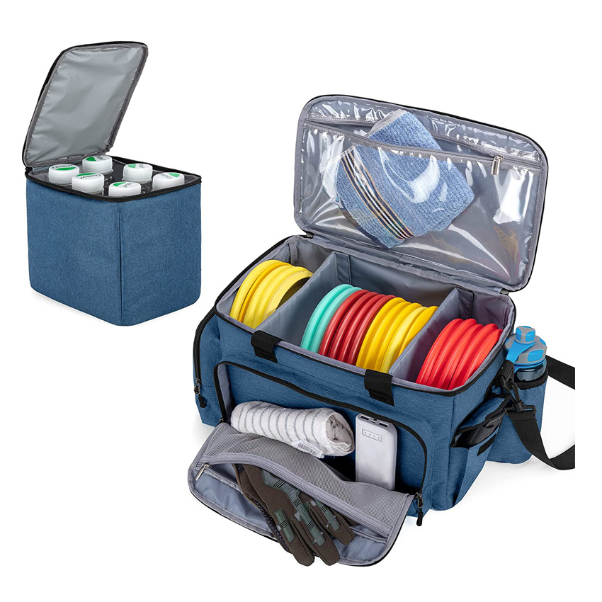 Portable Disc Golf Bag Ice Cooler Bag Lightweight Frisbee Bag Foldable Dog Frisbee Bag