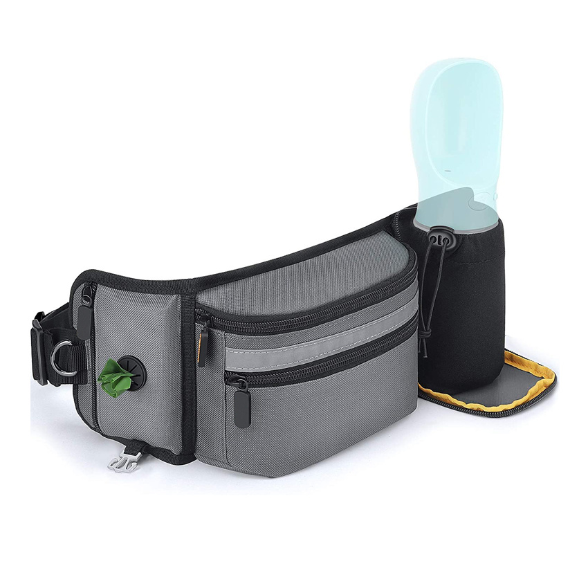 Dog Treat Pouch for Training Hands Free Waist Pet Bag for Puppy Class, Travel, Running, Walking, Hiking