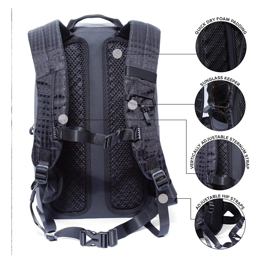 Waterproof Backpack Submersible Floating TPU Coated Durable Nylon Outdoor Sports Dry Bag