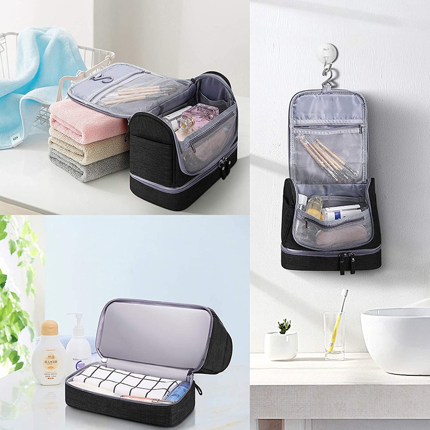 Hanging Travel Toiletry Bag Makeup Bag Waterproof Cosmetic Bag Bathroom Shower Storage Cosmetic Bags RJ21697