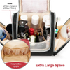 Hanging Travel Toiletry Bag for Women and Men, 6 Organizer Compartments, Extra Large Toiletries Bag Water-resistant Cosmetic Bags RJ21693
