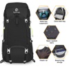 Internal Frame Hiking Backpack 40/50/60/65/80L, Mountain Climbing Camping Backpack Daypack Waterproof Rain Cover Backpack