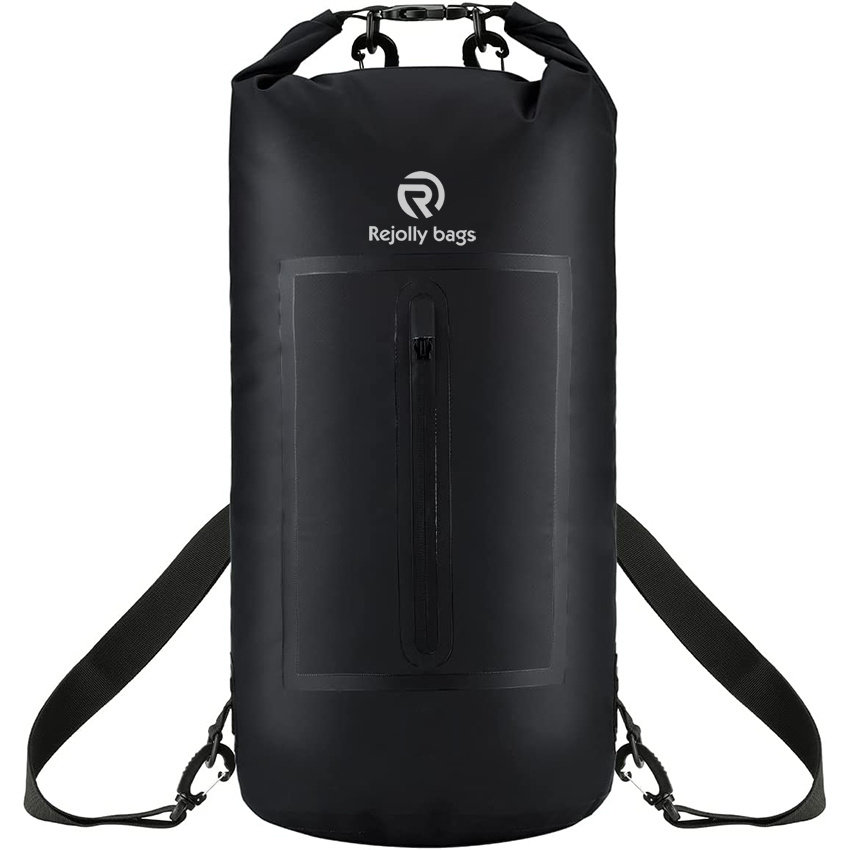 Waterproof Roll Top Backpack Floating Dry Sack Pouch Adjustable Shoulder Strap for Kayak Boat Fishing Rafting Swimming Water Sports Drifting Dry Bag