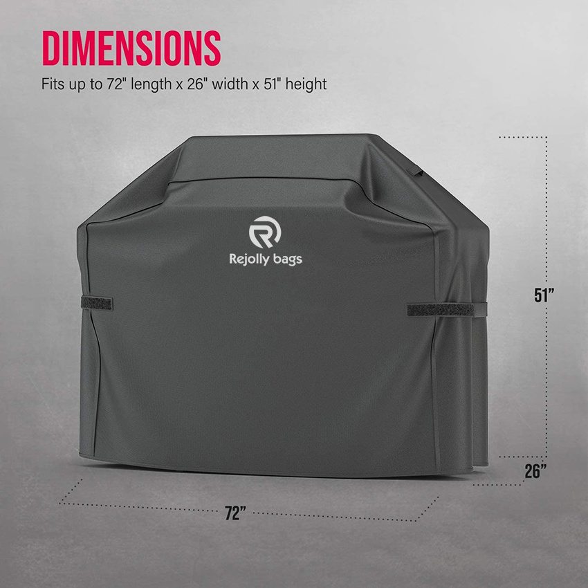 Premium BBQ Grill Cover, Heavy-Duty Gas Grill Cover for Weber Spirit, Weber Genesis, Char Broil etc. Rip-Proof & Waterproof Grill Cover