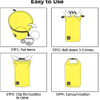 Waterproof Dry Bag 15L, Small Dry Bag for Kayaking, Beach, Boating, Camping, Fishing, Floating Bag