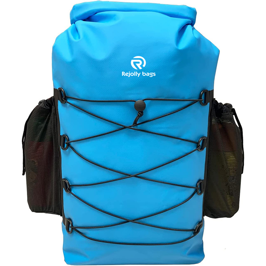 Waterproof Backpack Closure Container 35L Dry Bag with Wet Cloth for Kayaking Paddling Boating Sailing Traveling Camping Biking