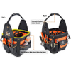Nylon 24-Pockets Hard-Based Tool Bag, Open-Top Electrician Tool Bag, Electricians Tool Bag