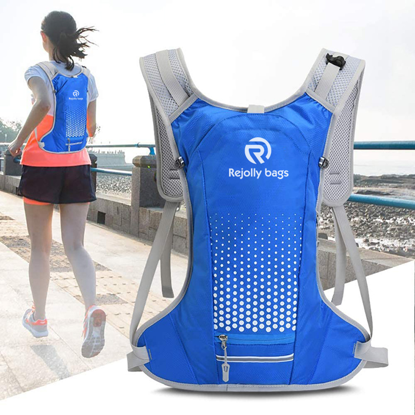 6L Waterproof Breathable Bicycle Cycling Backpack with Helmet Organizer Pocket, Hydration Pack for Biking Riding Running Hydration Backpack