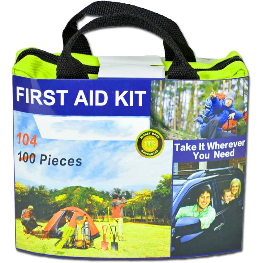 Emergency First Aid Survival Kit Bag for Camping Workplace Travel Sports