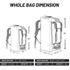 Extra Large Waterproof Backpack Gear for Men Women Roll Top Dry Bags Duffel for Kayaking Hiking Travel Camping Bag