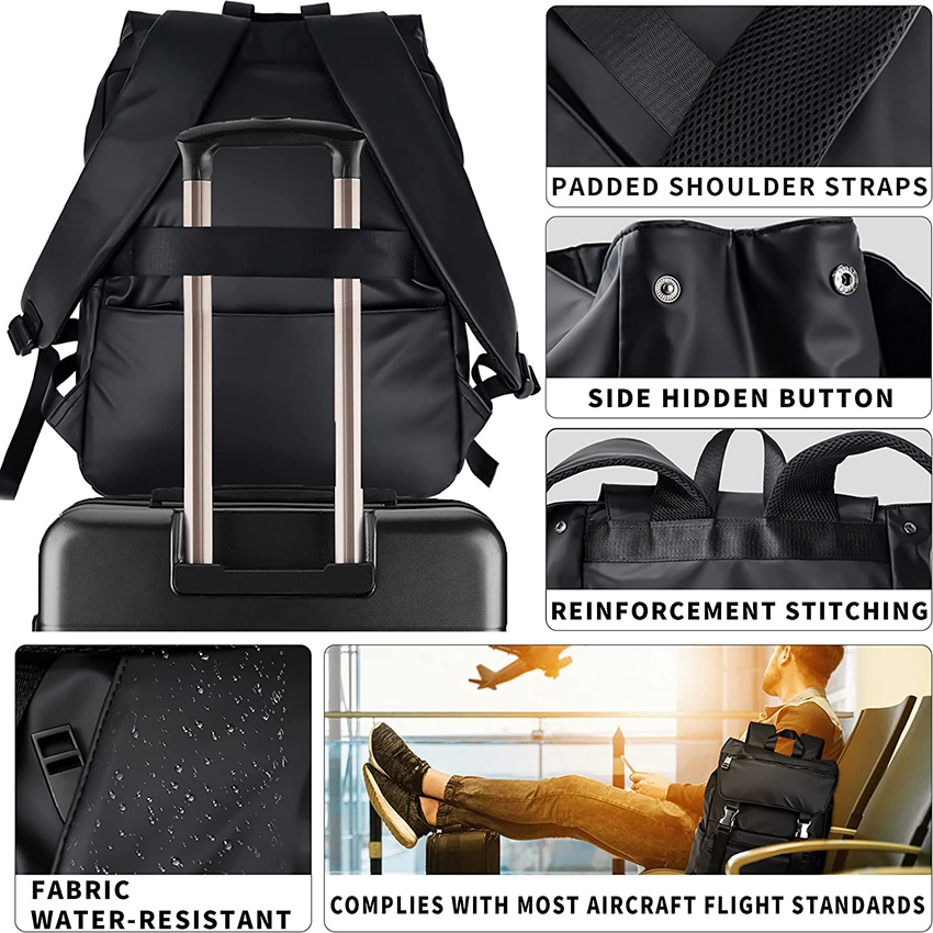 Laptop Backpack for Women Men Travel Work College School Bookbag Water Resistant Airline Approved with Computer Compartment Bag