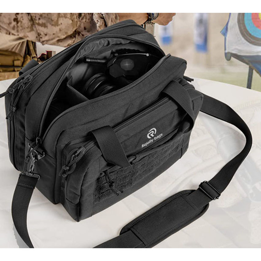 Military Style Gun Bag Range Bag Pistol Case Gun Case Magazine Lockable Double Layer Explosion Proof Zipper Pair Pistol Soft Carrying Bag