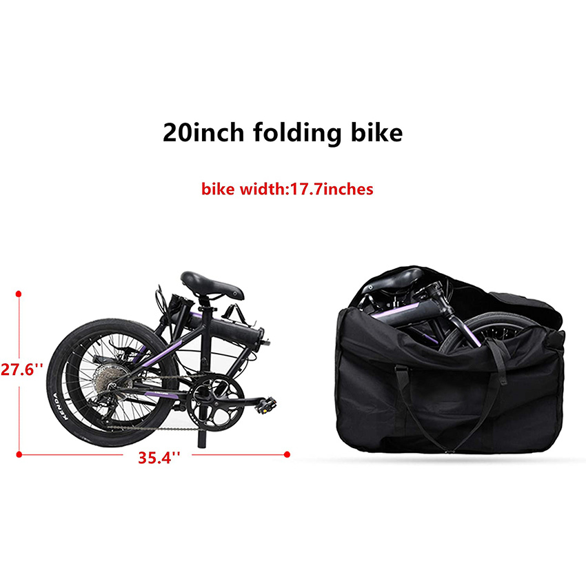 Folding Case Box Thick Bicycle Folding Carry Bag Pouch Transport Case for Air Bike Travel Bag