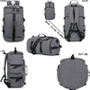 Waterproof Travel Sport Duffel Backpack Weekender Bag Hybrid Hiking Rucksack Laptop for College