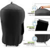 Heavy Duty Round Grill Covers - Waterproof Gas Grill Covers, Durable UV & Fade Resistant Barbecue Grill Cover with Front Zipper Pocket Grill Cover