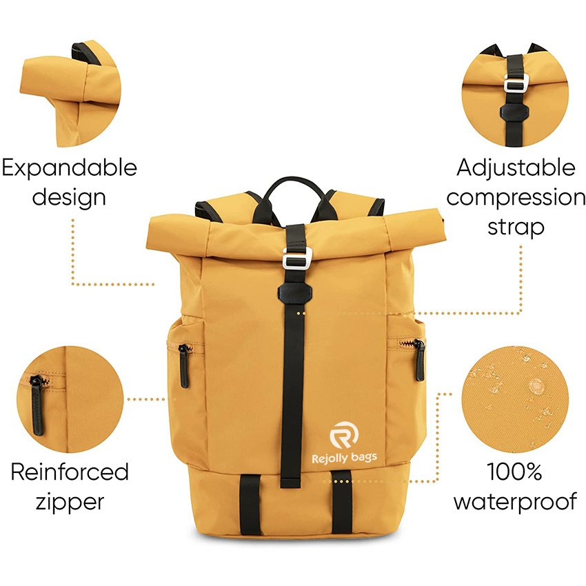 Ultra Lightweight - Roll Top Backpack - Ecofriendly Dry Backpack
