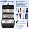Travel Toiletry Bag Waterproof Large Capacity Hanging Makeup Cosmetic Bag Portable Travel Organizer Toiletry Bag for Bathroom Shower Toiletry Bag