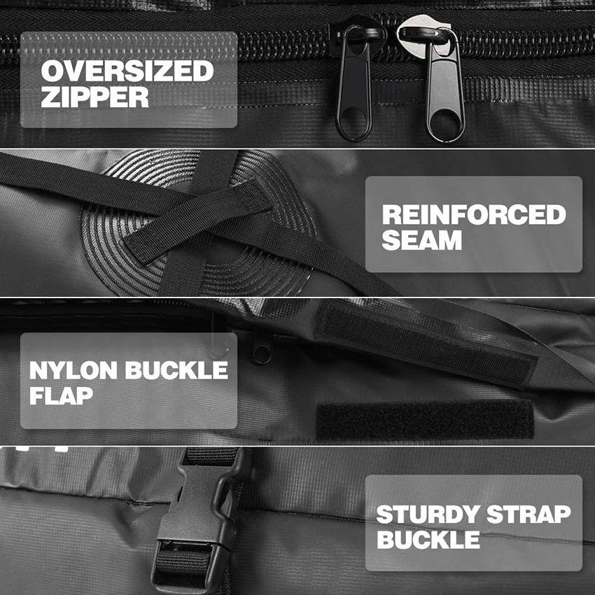 Rooftop Cargo Carrier Bag 15 Cubic Feet - Waterproof Car Top Carrier Roof Luggage Rack Storage Bag for All Vehicles with/Without Roof Rack Bag