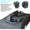 Bike Pannier Bag and Backpack Waterproof Rear Bicycle Bag, Safety Reflective Spots, Backpack Straps Bicycle Bag