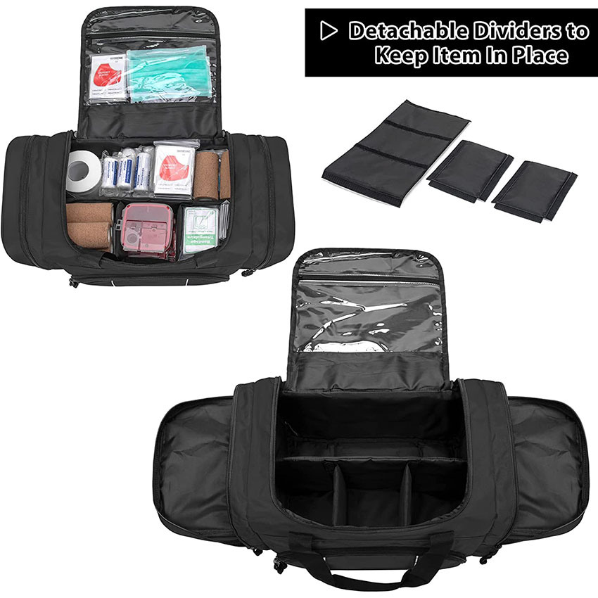 Professional Medical Bag with Inner Deviders and Shoulder Strap for Home Visit, Clinical Study Medical Bag