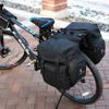 Waterproof Saddle Bags with Rain Cover for Bicycle Rear Rack Carrier, Support for Width Less Than 7 Inches Bicycle Bag