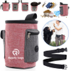 Multi-Purpose & Portable Puppy Treat Pouch, Adjustable Waistband & Poop Bag Dispenser, 2 Sizes Dog Training Pouch for Walking, Hiking Pet Bag