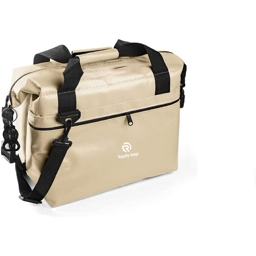 Soft Sided Insulated Cooler Bag Leak Proof Ice Chest for Beverages or Food