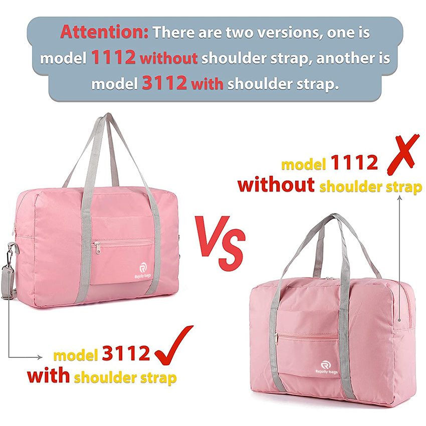 Narwey for Spirit Airlines Foldable Travel Duffel Bag Tote Carry on Luggage Sport Duffle Weekender Overnight for Women and Girls