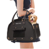 Dog Cat Pet Carrier Foldable Premium PU Leather Purse Portable Tote Bag