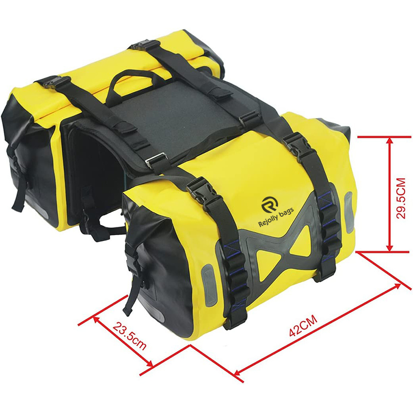 Waterproof Bag Motorcycle Saddlebag 50L Tank Bag Motor Side Bag