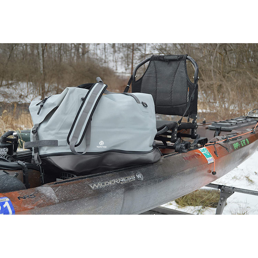 Wet Dry Duffle Bag Kayak with Separate Storage Waterproof Zipper and Compression Straps
