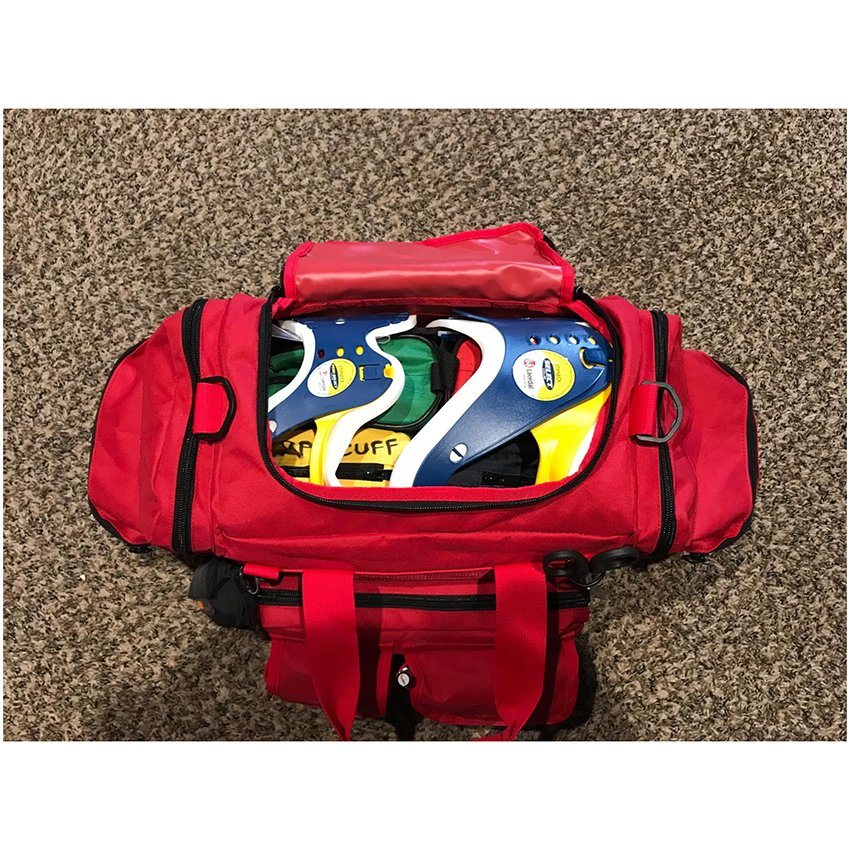 First Aid Trauma Jump Bag Empty for First Responder Nurse Medical Duffle Carry on Emergency Ambulance Treatment Equipment Storage