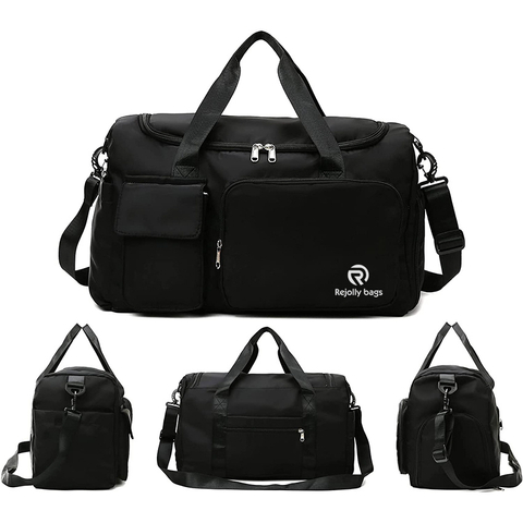 Lightweight Waterproof Travel Duffel Bag, Sports Tote Gym Bag, Shoulder Weekender Overnight Bag with Wet Pocket & Shoes Compartment for Women Tote Bag
