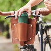 Leather Detachable Bike Front Hanging Bag Water Bottle Bicycle Pack