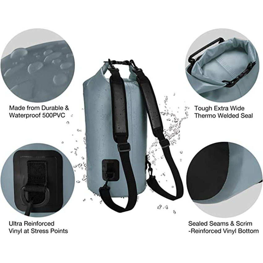 Waterproof Floating Backpack with Waterproof Phone Case for Kayking, Boating, Kayaking, Surfing, Rafting and Fishing Dry Bag