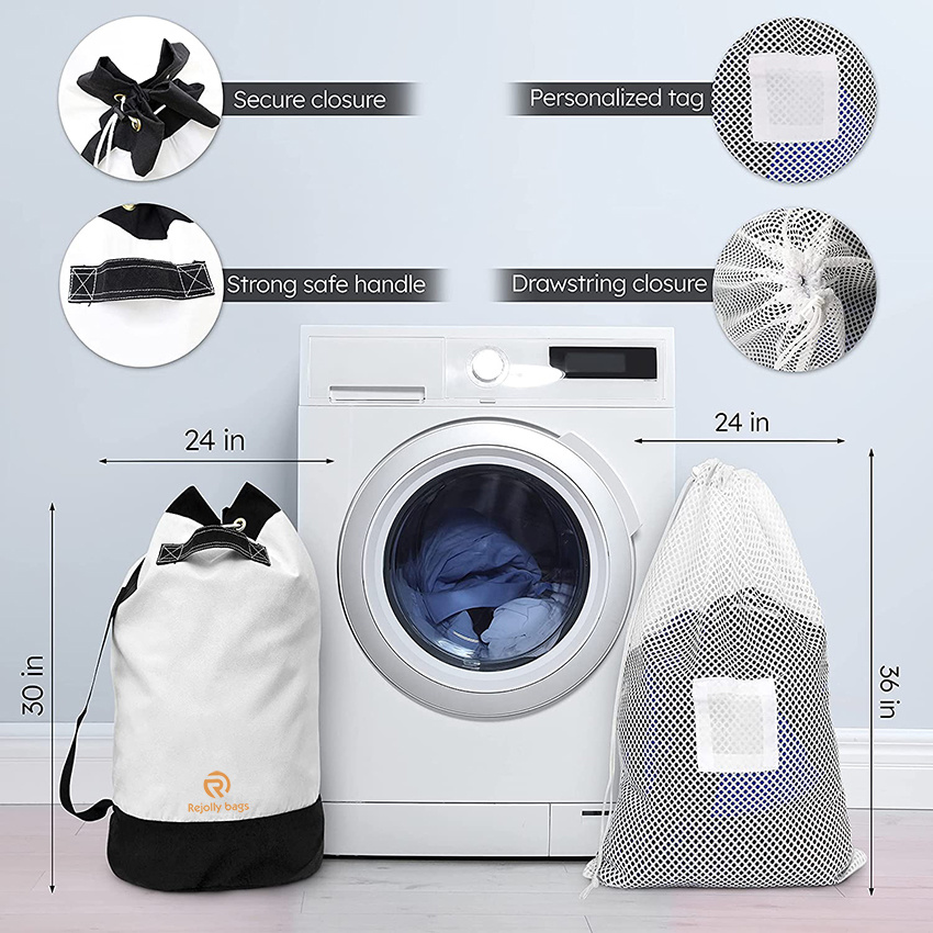 Heavy Duty Multipurpose Double Stitched Shoulder Strap Handle Laundry Bag