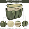 Garden Tool Bag Canvas Heavy-Duty Tote with Pockets Large Organizer Bag Carrier Plant Tool Set