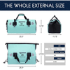 Motorcycle Roll-Top Waterproof Duffel Bag with Quick-Fixed Straps for Motorcycling, Bicycling, Boating, Kayaking Dry Bag
