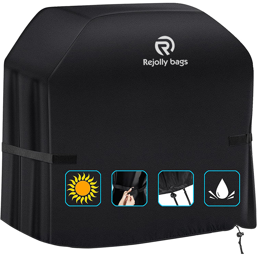 BBQ Cover 58 Inch, Double Layer Fabric, Waterproof, UV and Fade Resistant Gas Grill Cover