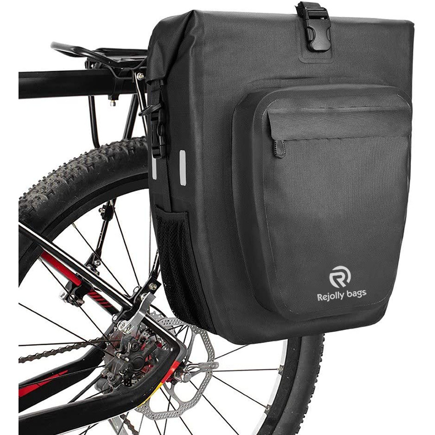 Waterproof Bike Rear Rack Bag Bicycle Pannier Bag Shoulder Bag Cycling Touring Grocery Bicycle Bag