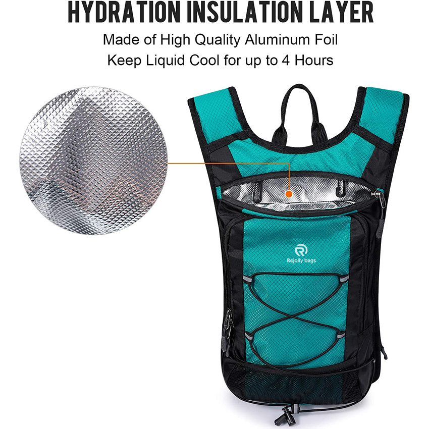 Insulated Hydration Backpack Pack with 2L BPA Free Bladder for Outdoor Running Hiking Cycling Camping Hydration Bag