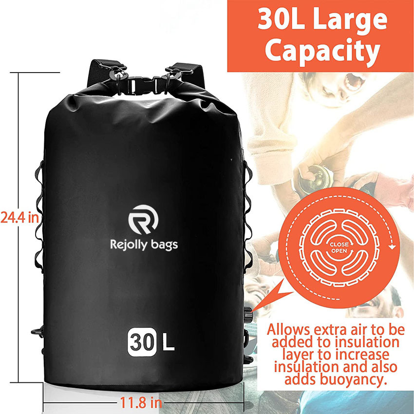 Portable Roll Top Cooler Backpack for Camping, Boating, Fishing, Hiking, Picnic and Beach Bag