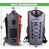 40L Waterproof Floating Dry Backpack for Canoeing, Kayaking, Surfing, Rafting Bag