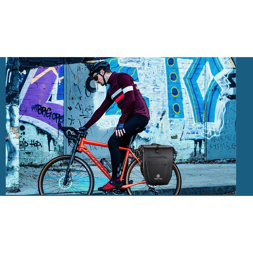 Pannier Waterproof Bicycle Grocery Panniers for Bicycles 27L Large Capacity Bicycle Bag